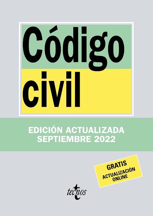 CÓDIGO CIVIL(EDICIÓN 2022) | 9788430985562 |   | Libreria Geli - Librería Online de Girona - Comprar libros en catalán y castellano
