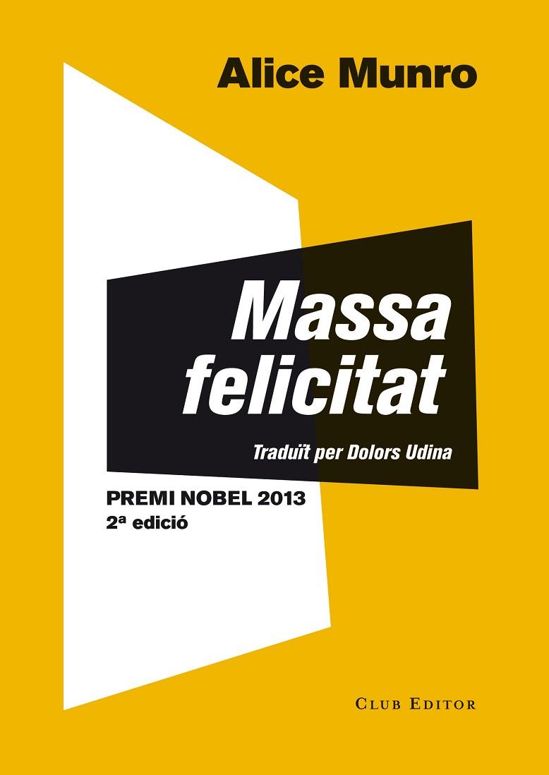 MASSA FELICITAT | 9788473291507 | MUNRO,ALICE | Libreria Geli - Librería Online de Girona - Comprar libros en catalán y castellano