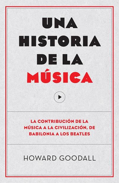 UNA HISTORIA DE LA MÚSICA.LA CONTRIBUCIÓN DE LA MÚSICA A LA CIVILIZACIÓN, DE BABILONIA A LOS BEATLES | 9788494126703 | GOODALL,HOWARD | Llibreria Geli - Llibreria Online de Girona - Comprar llibres en català i castellà