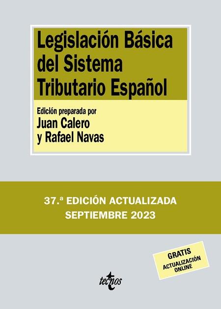 LEGISLACIÓN BÁSICA DEL SISTEMA TRIBUTARIO ESPAÑOL(16ª EDICIÓN 2023) | 9788430988501 |   | Llibreria Geli - Llibreria Online de Girona - Comprar llibres en català i castellà