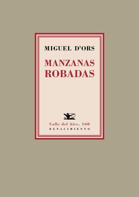 MANZANAS ROBADAS | 9788416981359 | D'ORS,MIGUEL | Llibreria Geli - Llibreria Online de Girona - Comprar llibres en català i castellà
