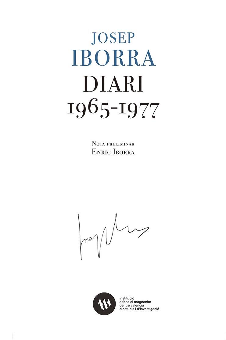 DIARI(1965-1977) | 9788478229116 | IBORRA,JOSEP | Llibreria Geli - Llibreria Online de Girona - Comprar llibres en català i castellà
