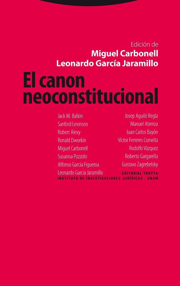 EL CANON NEOCONSTITUCIONAL | 9788498791624 | CARBONELL,MIGUEL/GARCIA JARAMILLO,LEONARDO | Llibreria Geli - Llibreria Online de Girona - Comprar llibres en català i castellà