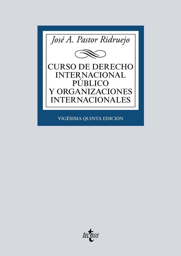 CURSO DE DERECHO INTERNACIONAL PÚBLICO Y  ORGANIZACIONES INTERNACIONALES | 9788430982646 | PASTOR RIDRUEJO,JOSÉ  ANTONIO | Llibreria Geli - Llibreria Online de Girona - Comprar llibres en català i castellà