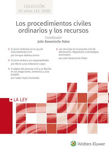 LOS PROCEDIMIENTOS CIVILES ORDINARIOS Y LOS RECURSOS | 9788490207895 | BANACLOCHE PALAO,JULIO | Llibreria Geli - Llibreria Online de Girona - Comprar llibres en català i castellà