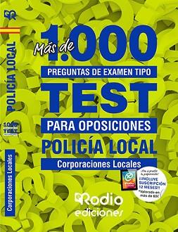 MÁS DE 1.000 PREGUNTAS DE EXAMEN TIPO TEST PARA OPOSICIONES POLICÍA LOCAL(CORPORACIONES LOCALES) | 9788417976477 |   | Llibreria Geli - Llibreria Online de Girona - Comprar llibres en català i castellà