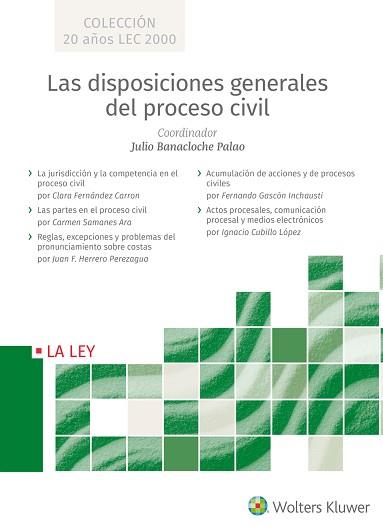 LAS DISPOSICIONES GENERALES DEL PROCESO CIVIL | 9788490207918 | FERNÁNDEZ CARRON, CLARA/SAMANES ARA, CARMEN/HERRERO PEREZAGUA,JUAN H./GASCÓN INCHAUSTI,FERNANDO/CU | Llibreria Geli - Llibreria Online de Girona - Comprar llibres en català i castellà