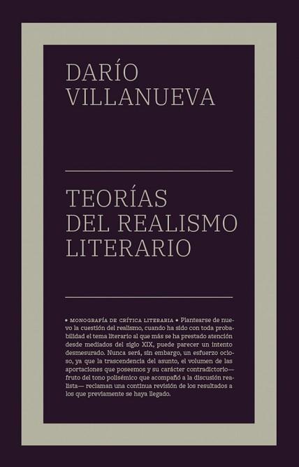 TEORÍAS DEL REALISMO LITERARIO(NUEVA EDICIÓN) | 9788417893477 | VILLANUEVA, DARÍO | Llibreria Geli - Llibreria Online de Girona - Comprar llibres en català i castellà