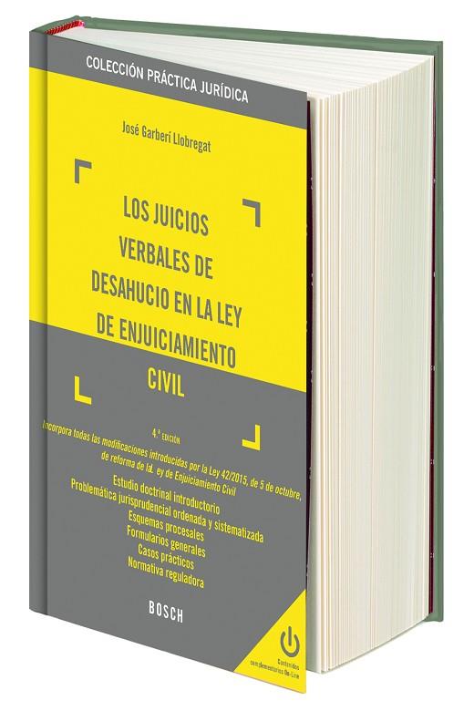 LOS JUICIOS VERBALES DE DESAHUCIO EN LA LEY DE ENJUICIAMIENTO CIVIL( (4.ª EDICIÓN) | 9788490901090 | GARBERÍ LLOBREGAT,JOSÉ | Llibreria Geli - Llibreria Online de Girona - Comprar llibres en català i castellà