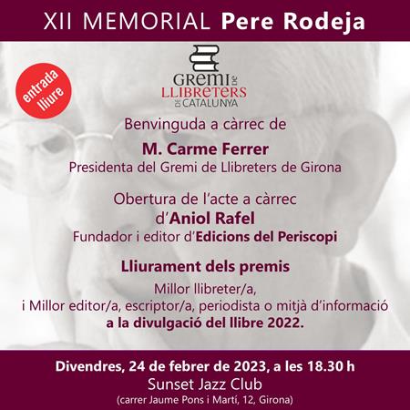 XII MEMORIAL PERE RODEJA I PONSATÍ | Llibreria Geli - Llibreria Online de Girona - Comprar llibres en català i castellà