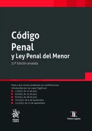 CÓDIGO PENAL Y LEY PENAL DEL MENOR(31ª EDICIÓN ANOTADA 2022) | 9788411471862 | Llibreria Geli - Llibreria Online de Girona - Comprar llibres en català i castellà
