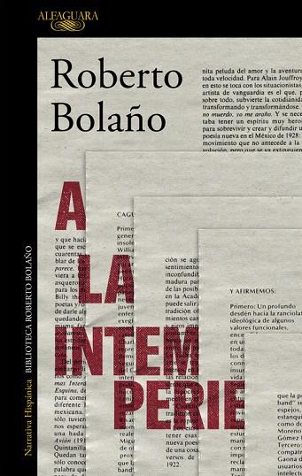 A LA INTEMPERIE | 9788420431598 | BOLAÑO,ROBERTO | Llibreria Geli - Llibreria Online de Girona - Comprar llibres en català i castellà