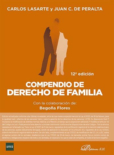 COMPENDIO DE DERECHO DE FAMILIA(12ª EDICIÓN 2023) | 9788411701822 | LASARTE ÁLVAREZ,CARLOS | Llibreria Geli - Llibreria Online de Girona - Comprar llibres en català i castellà