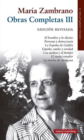 MARÍA ZAMBRANO.LIBROS(1955-1973) | 9788418526510 | ZAMBRANO,MARÍA | Llibreria Geli - Llibreria Online de Girona - Comprar llibres en català i castellà