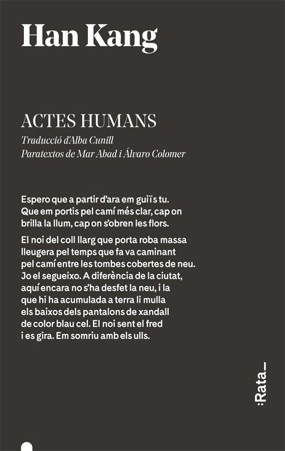 ACTES HUMANS | 9788416738359 | HAN KANG | Llibreria Geli - Llibreria Online de Girona - Comprar llibres en català i castellà