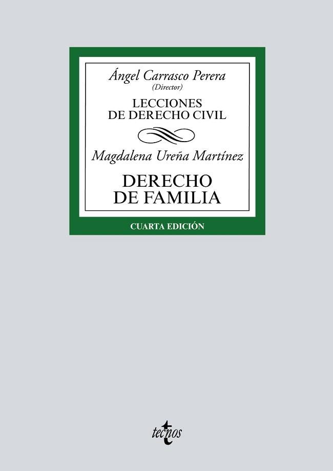 DERECHO DE FAMILIA.LECCIONES DE DERECHO CIVIL(4ª EDICIÓN) | 9788430981205 | UREÑA MARTÍNEZ,MAGDALENA | Llibreria Geli - Llibreria Online de Girona - Comprar llibres en català i castellà