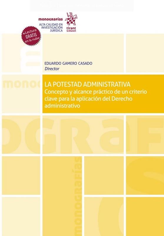 LA POTESTAD ADMINISTRATIVA | 9788413556154 | GAMERO CASADO, EDUARDO | Llibreria Geli - Llibreria Online de Girona - Comprar llibres en català i castellà