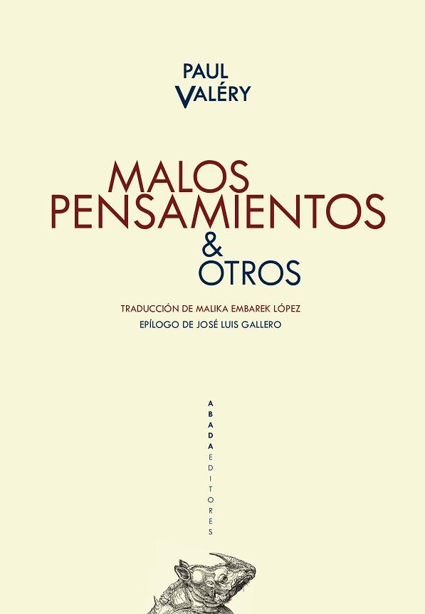 MALOS PENSAMIENTOS & OTROS | 9788417301989 | VALÉRY,PAUL | Llibreria Geli - Llibreria Online de Girona - Comprar llibres en català i castellà