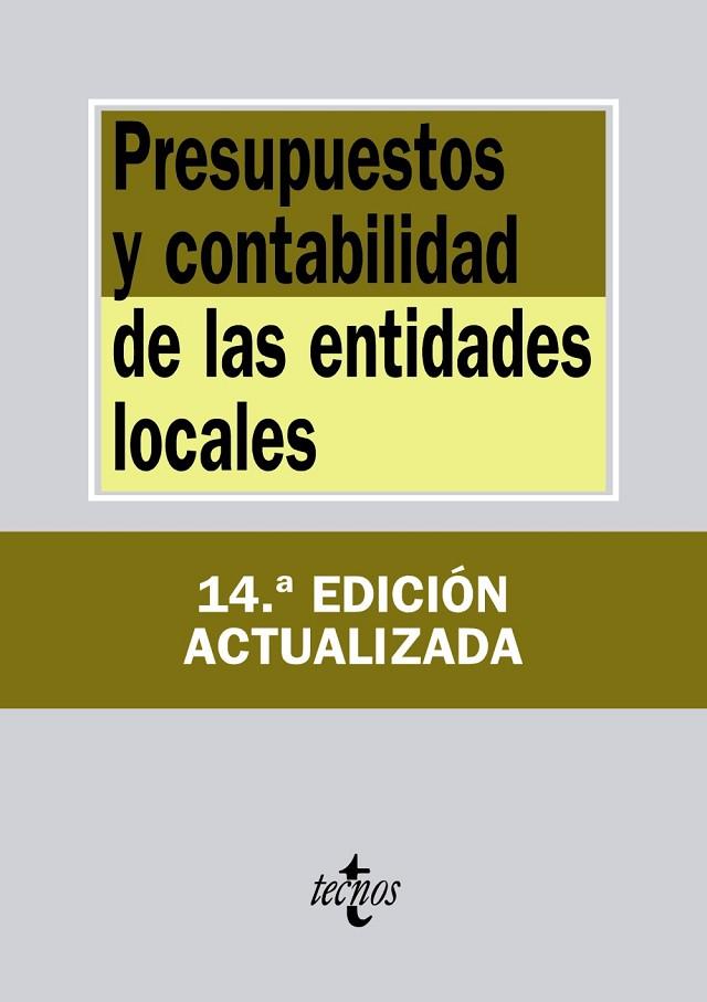 PRESUPUESTOS Y CONTABILIDAD DE LAS ENTIDADES LOCALES | 9788430964574 | EDITORIAL TECNOS | Llibreria Geli - Llibreria Online de Girona - Comprar llibres en català i castellà