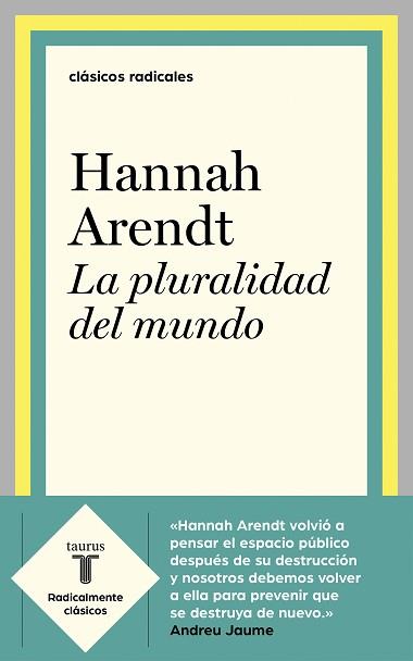 LA PLURALIDAD DEL MUNDO.ANTOLOGÍA | 9788430622610 | ARENDT,HANNAH | Llibreria Geli - Llibreria Online de Girona - Comprar llibres en català i castellà