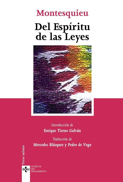 DEL ESPIRITU DE LAS LEYES | 9788430945320 | MONTESQUIEU | Llibreria Geli - Llibreria Online de Girona - Comprar llibres en català i castellà