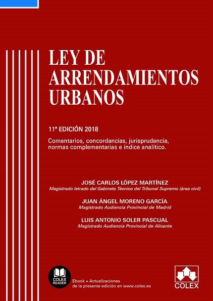 ARRENDAMIENTOS URBANOS Y LEGISLACIÓN COMPLEMENTARIA(13ª EDICION) | 9788417135270 | Llibreria Geli - Llibreria Online de Girona - Comprar llibres en català i castellà