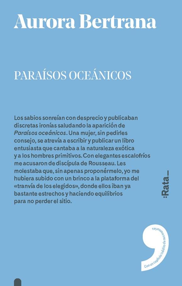 PARAíSOS OCEáNICOS | 9788416738328 | BERTRANA,AURORA | Llibreria Geli - Llibreria Online de Girona - Comprar llibres en català i castellà