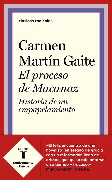 EL PROCESO DE MACANAZ.HISTORIA DE UN EMPAPELAMIENTO | 9788430622511 | MARTÍN GAITE,CARMEN | Llibreria Geli - Llibreria Online de Girona - Comprar llibres en català i castellà