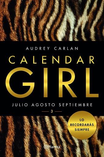 CALENDAR GIRL-3.JULIO,AGOSTO,SEPTIEMBRE | 9788408159636 | CARLAN,AUDREY | Llibreria Geli - Llibreria Online de Girona - Comprar llibres en català i castellà