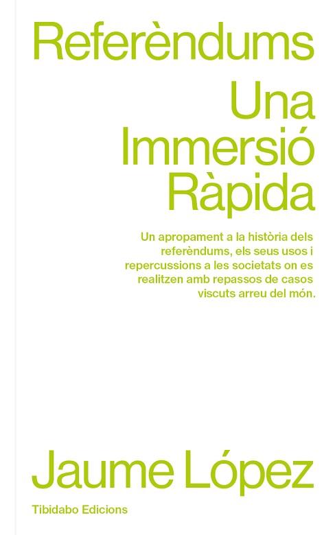 REFERÈNDUMS | 9788410013049 | LÓPEZ HERNÁNDEZ,JAUME | Llibreria Geli - Llibreria Online de Girona - Comprar llibres en català i castellà