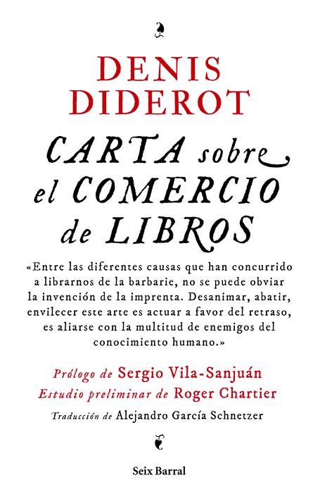 CARTA SOBRE EL COMERCIO DE LIBROS | 9788432214820 | DIDEROT,DENIS (1713-1784) | Libreria Geli - Librería Online de Girona - Comprar libros en catalán y castellano