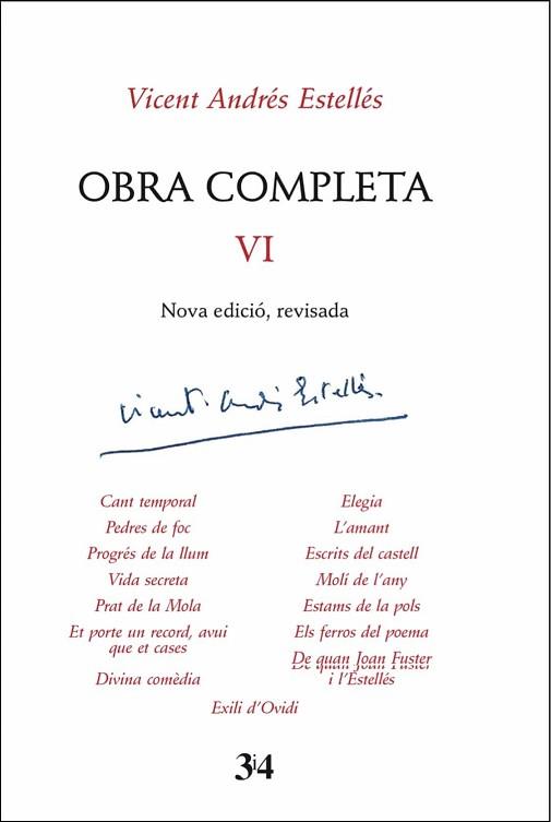 OBRA COMPLETA-6(VICENT ANDRÉS ESTELLÉS) | 9788417469184 | ESTELLÉS,VICENT ANDRÉS | Llibreria Geli - Llibreria Online de Girona - Comprar llibres en català i castellà