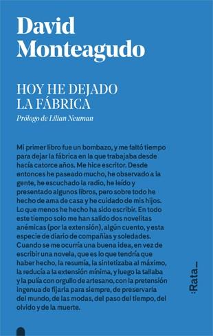 HOY HE DEJADO LA FáBRICA | 9788416738281 | MONTEAGUDO,DAVID | Llibreria Geli - Llibreria Online de Girona - Comprar llibres en català i castellà