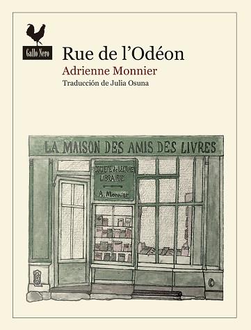 RUE DE L'ODÉON | 9788419168085 | MONNIER,ADRIENNE | Llibreria Geli - Llibreria Online de Girona - Comprar llibres en català i castellà