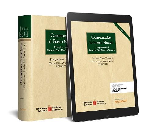 COMENTARIOS AL FUERO NUEVO(2ª EDICIÓN 2020.PAPEL + E-BOOK) | 9788413091648 | ARCOS VIEIRA, Mª LUISA/RUBIO TORRANO, ENRIQUE | Llibreria Geli - Llibreria Online de Girona - Comprar llibres en català i castellà