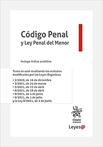 CÓDIGO PENAL Y LEY PENAL DEL MENOR(INCLUYE ÍNDICE ANALÍTICO) | 9788413973012 | Llibreria Geli - Llibreria Online de Girona - Comprar llibres en català i castellà