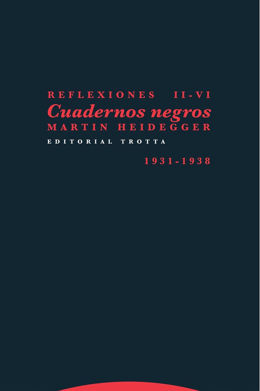 CUADERNOS NEGROS II-VI | 9788498797749 | HEIDEGGER,MARTIN | Llibreria Geli - Llibreria Online de Girona - Comprar llibres en català i castellà