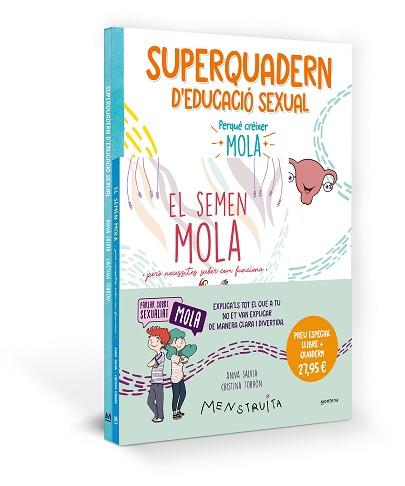 APRÈN AMB MENSTRUITA (EL SEMEN MOLA + SUPERQUADERN D'EDUCACIÓ SEXUAL) | 9788419975072 | SALVIA,ANNA | Llibreria Geli - Llibreria Online de Girona - Comprar llibres en català i castellà