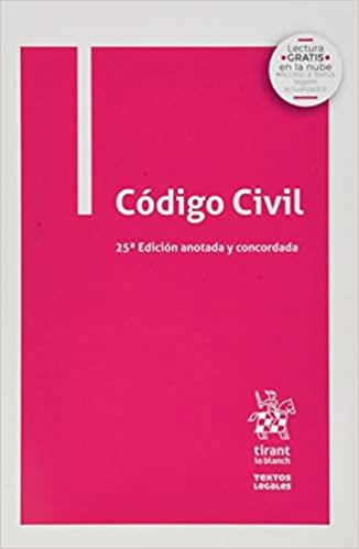 CÓDIGO CIVIL(25ª EDICIÓN ANOTADA Y CONCORDADA 2020) | 9788413555775 | BLASCO GASCÓ, FRANCISCO DE P. | Llibreria Geli - Llibreria Online de Girona - Comprar llibres en català i castellà