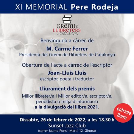 XI MEMORIAL PERE RODEJA PONSATÍ | Llibreria Geli - Llibreria Online de Girona - Comprar llibres en català i castellà