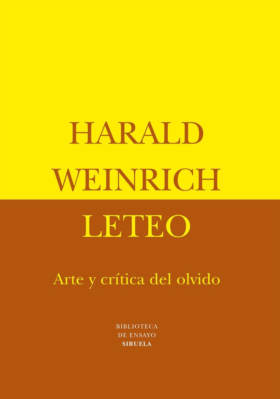 LETEO.ARTE Y CRITICA DEL OLVIDO | 9788478444687 | WEINRICH,HARALD | Libreria Geli - Librería Online de Girona - Comprar libros en catalán y castellano
