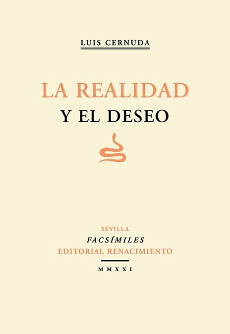 LA REALIDAD Y EL DESEO | 9788418387753 | CERNUDA,LUIS | Llibreria Geli - Llibreria Online de Girona - Comprar llibres en català i castellà