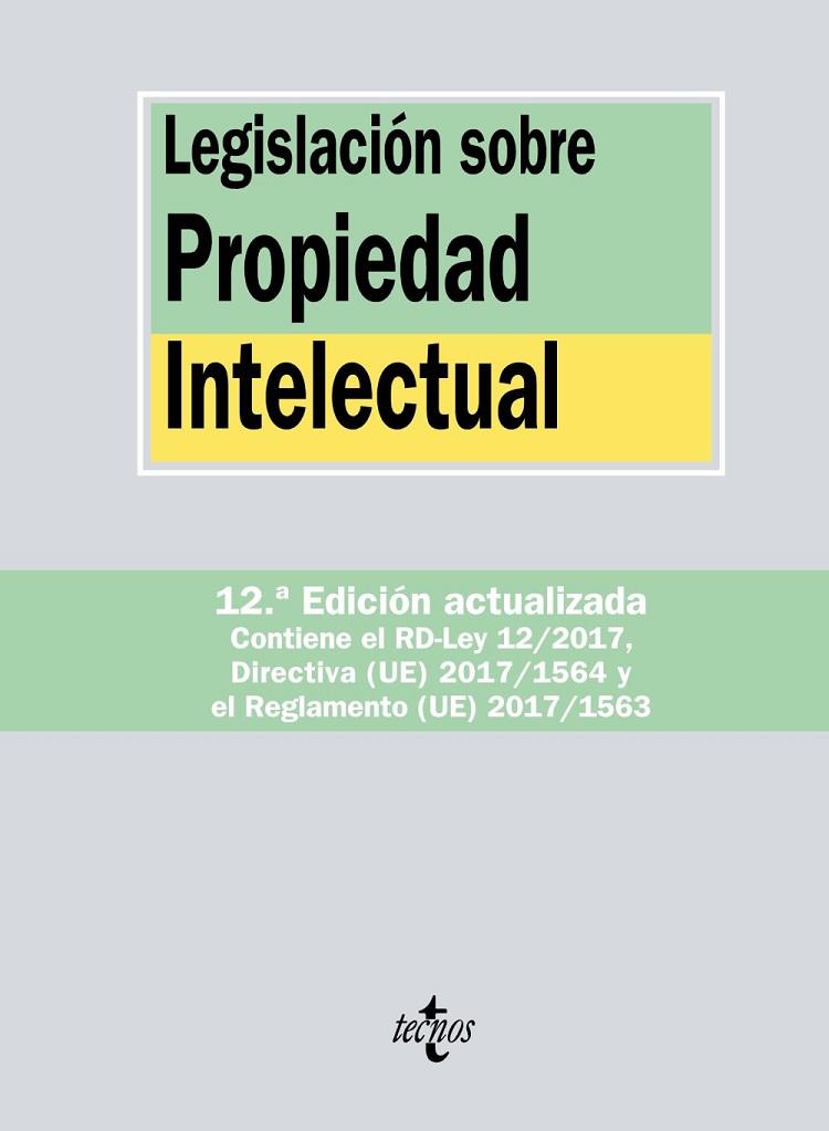 LEGISLACIóN SOBRE PROPIEDAD INTELECTUAL | 9788430972661 | EDITORIAL TECNOS | Llibreria Geli - Llibreria Online de Girona - Comprar llibres en català i castellà