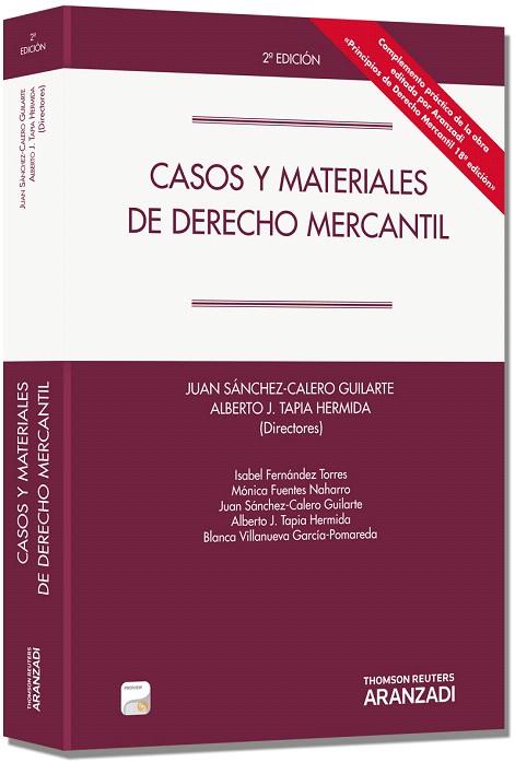 CASOS Y MATERIALES DE DERECHO MERCANTIL(2ªED/2013) | 9788490148129 | SANCHEZ-CALERO GUILARTE,JUAN | Llibreria Geli - Llibreria Online de Girona - Comprar llibres en català i castellà