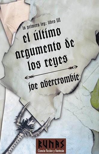 LA PRIMERA LEY-3.EL ULTIMO ARGUMENTO DE LOS REYES | 9788420688930 | ABERCROMBIE,JOE | Llibreria Geli - Llibreria Online de Girona - Comprar llibres en català i castellà