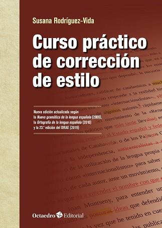 CURSO PRÁCTICO DE CORRECCIÓN DE ESTILO | 9788418348952 | RODRÍGUEZ VIDA,SUSANA | Llibreria Geli - Llibreria Online de Girona - Comprar llibres en català i castellà