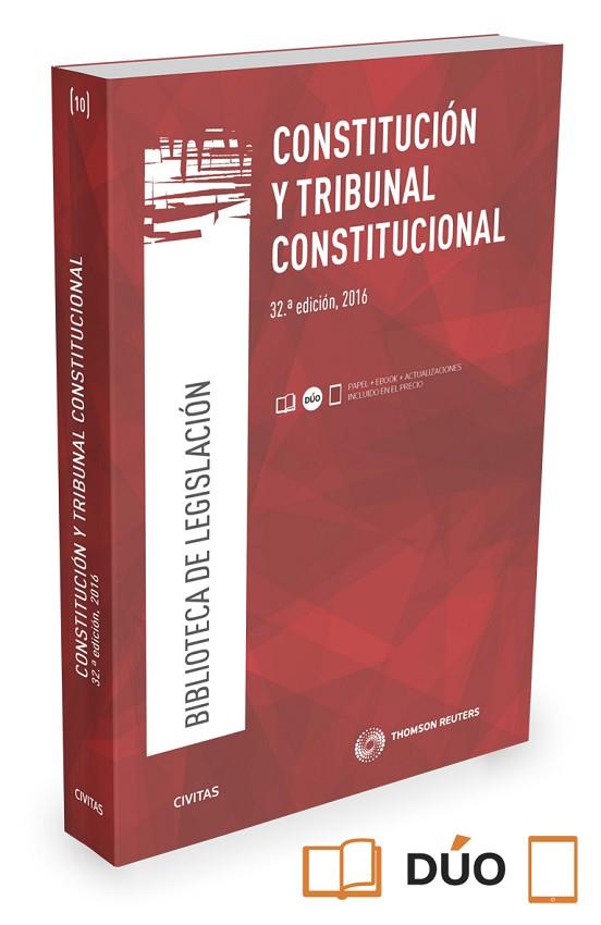 CONSTITUCIÓN Y TRIBUNAL CONSTITUCIONAL(32ª EDICION PAPEL + E-BOOK) | 9788490998854 | LINDE PANIAGUA,ENRIQUE | Llibreria Geli - Llibreria Online de Girona - Comprar llibres en català i castellà
