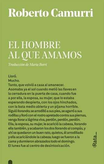 EL HOMBRE AL QUE AMAMOS | 9788416738540 | CAMURRI,ROBERTO | Llibreria Geli - Llibreria Online de Girona - Comprar llibres en català i castellà
