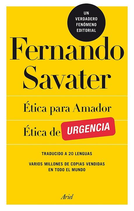 ÉTICA PARA AMADOR/ÉTICA DE URGENCIA | 9788434422421 | SAVATER,FERNANDO | Libreria Geli - Librería Online de Girona - Comprar libros en catalán y castellano