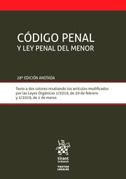CÓDIGO PENAL Y LEY PENAL DEL MENOR(28ª EDICION 2019) | 9788413360560 | Llibreria Geli - Llibreria Online de Girona - Comprar llibres en català i castellà